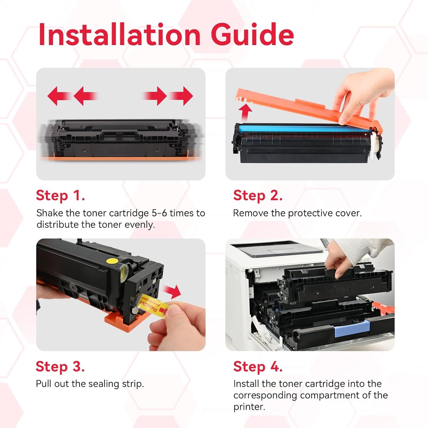 LEMERO 067H Toner Compatible for Canon 067H Toner Cartridges Set Work for Canon MF656Cdw Toner for Canon 067 MF654Cdw MF653Cdw LBP632Cdw Printer, Black Cyan Yellow Magenta 4-Pack of 067h Toner