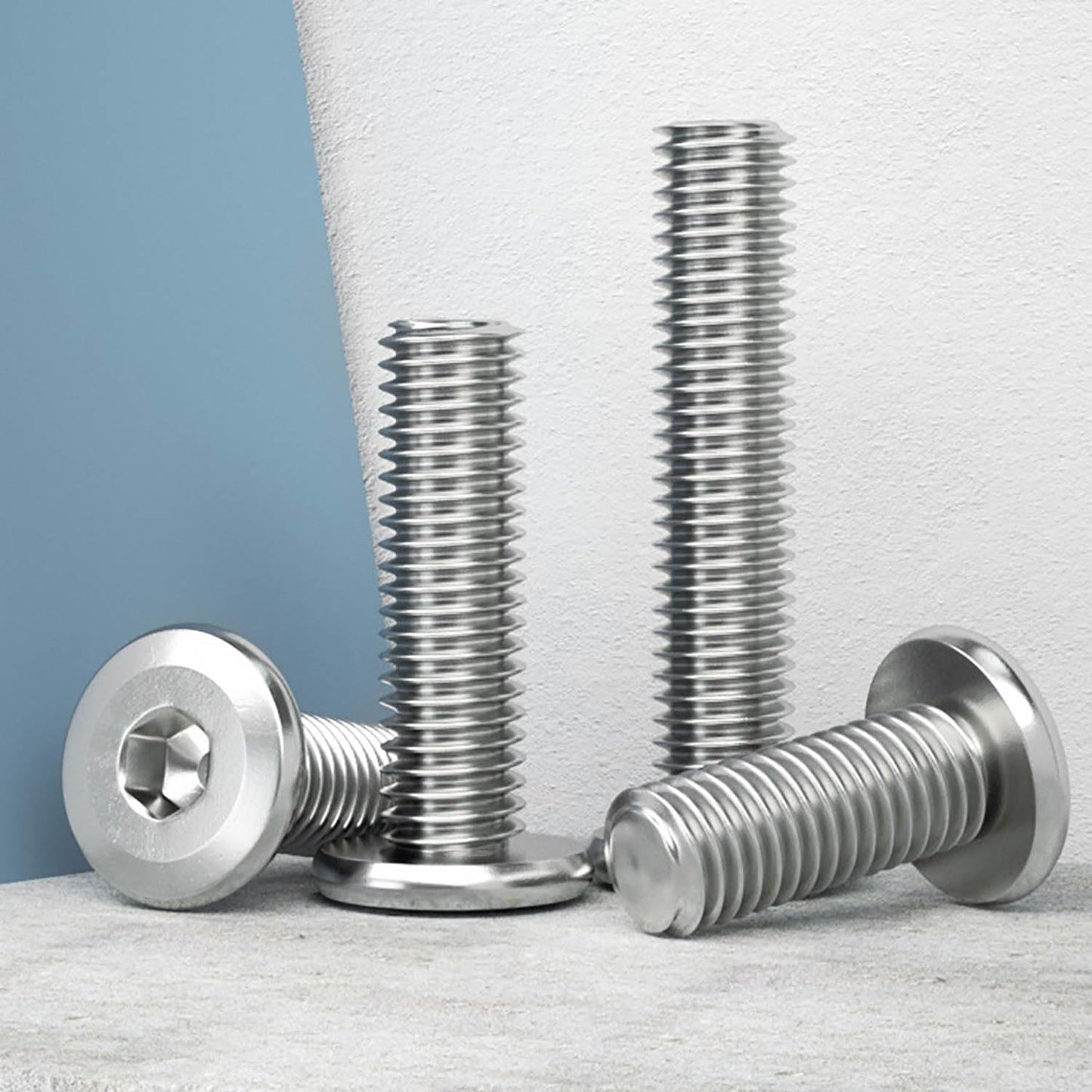 1/4-20 x 2-1/2" (10 Pack) Flat Head Hex Socket Cap Screws Bolts, 304 Stainless Steel 18-8, Hex Drive, Bright Finish, Fully Machine Thread