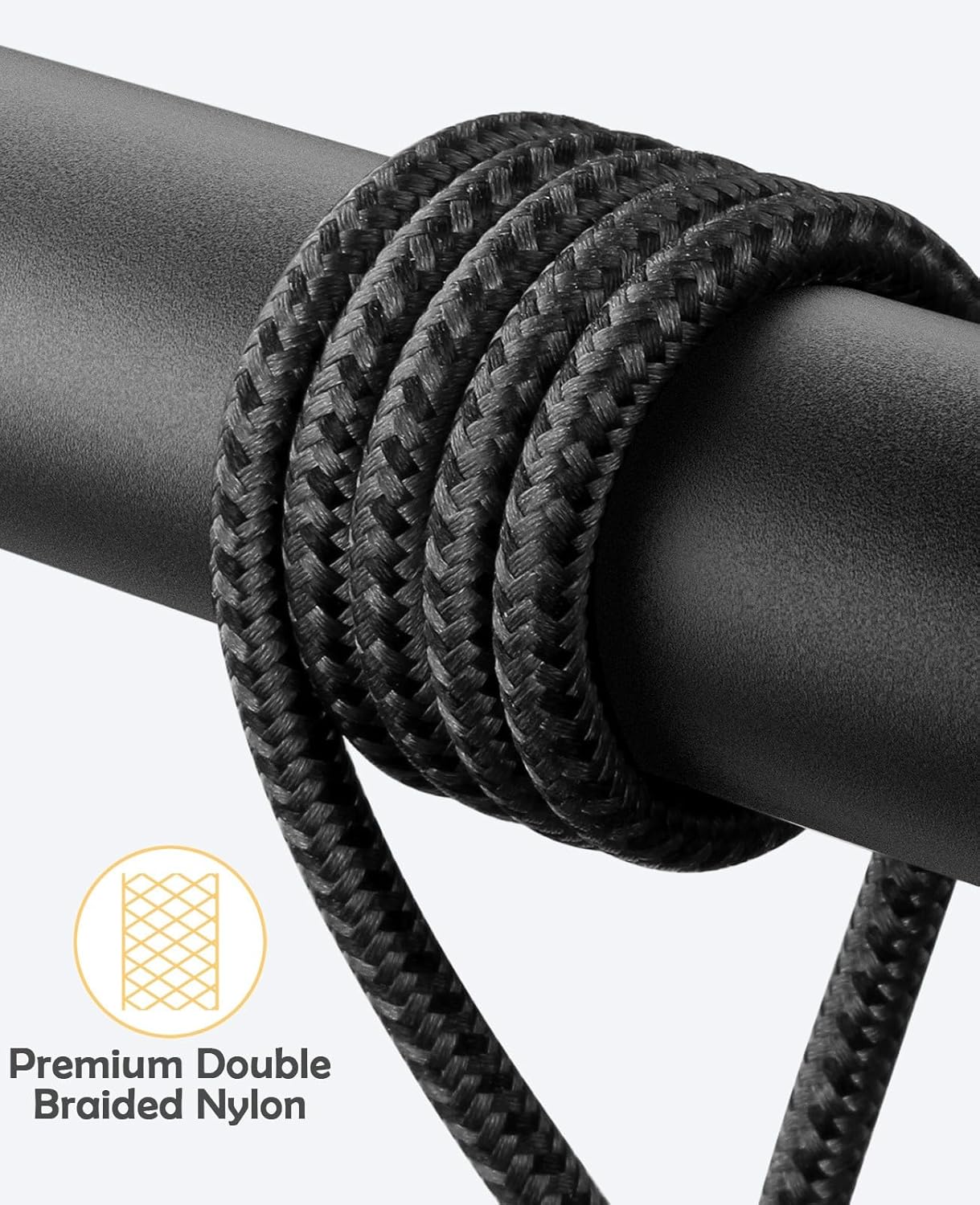 Apple USB C to Lightning Cable 2Pack - 6FT Right Angle 90 Degree iPhone Charging Cable - Long Nylon Braided - Compatible with iPhone 14/13/Pro/12/Max/11/XS/XR/8/Plus