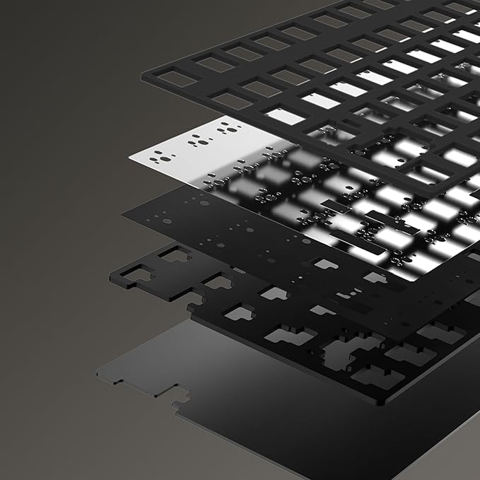 KEEBMONKEY WOBKEY Crush 80 Reboot CNC Aluminum 5-Second Quick-Release Triple-Mode Connectivity Mechanical Keyboard with Superior Acoustics (Pro Yellow)