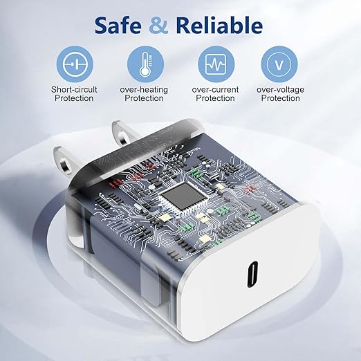 iPhone 16 15 Charger Fast Charging,2Pack 10FT Extra Long USB C to C Fast Charging Cord Woven Cable 20W USB C Charger Block for iPhone 16 Pro Max/16 Plus/iPhone 15/15 Pro Max/iPad Pro/Air/Mini/AirPods