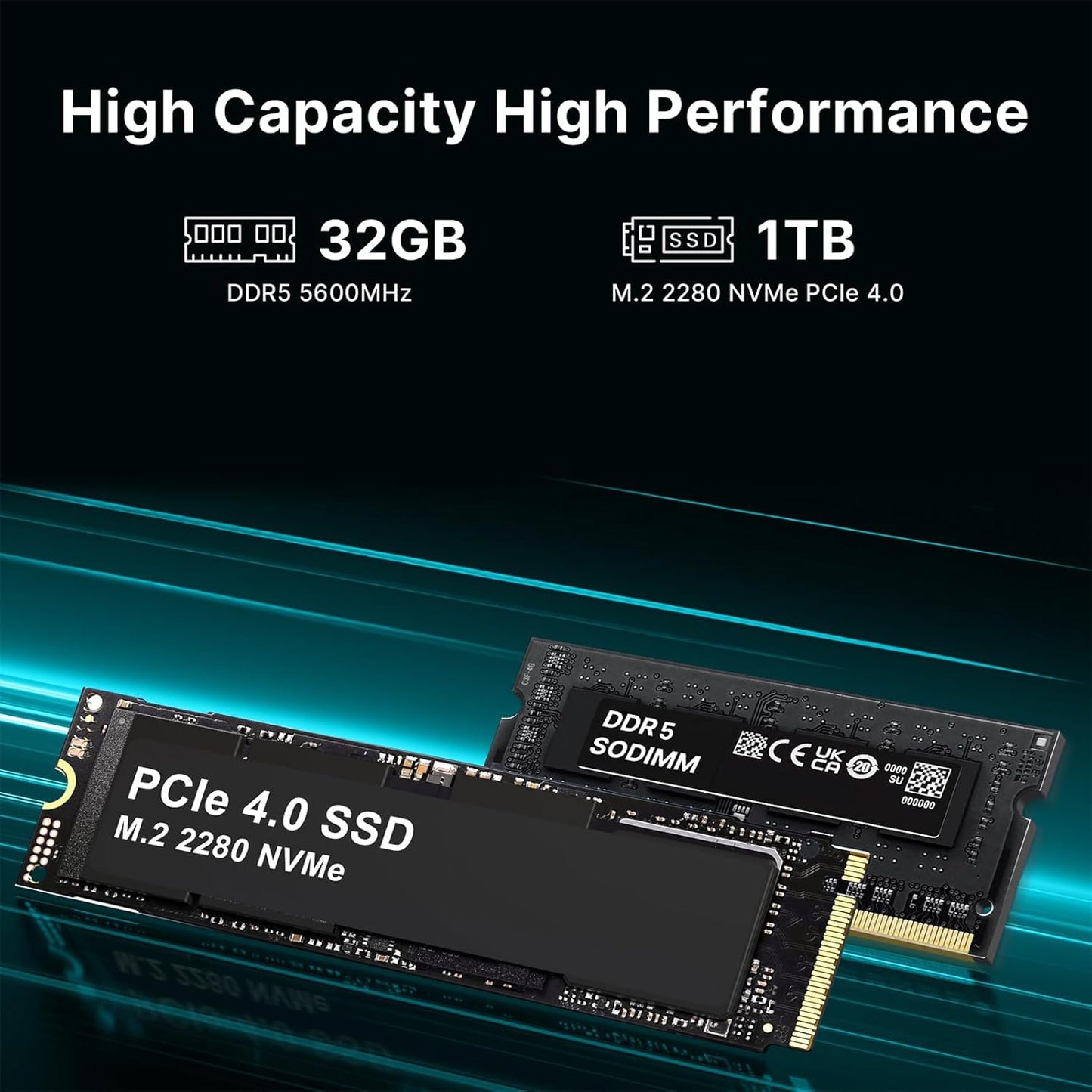 Mini Gaming PC, AMD Ryzen 9 7940HS 32GB DDR5 1TB SSD 5600 MHz, Alloy 9 Desktop Gaming Mini Computers, Radeon 780M Graphics, 2.5Gbps LAN, HDMI 2.1, 8K USB 4.0 Wi-Fi 6E/BT5.3 (3-Year After-Sale Support)