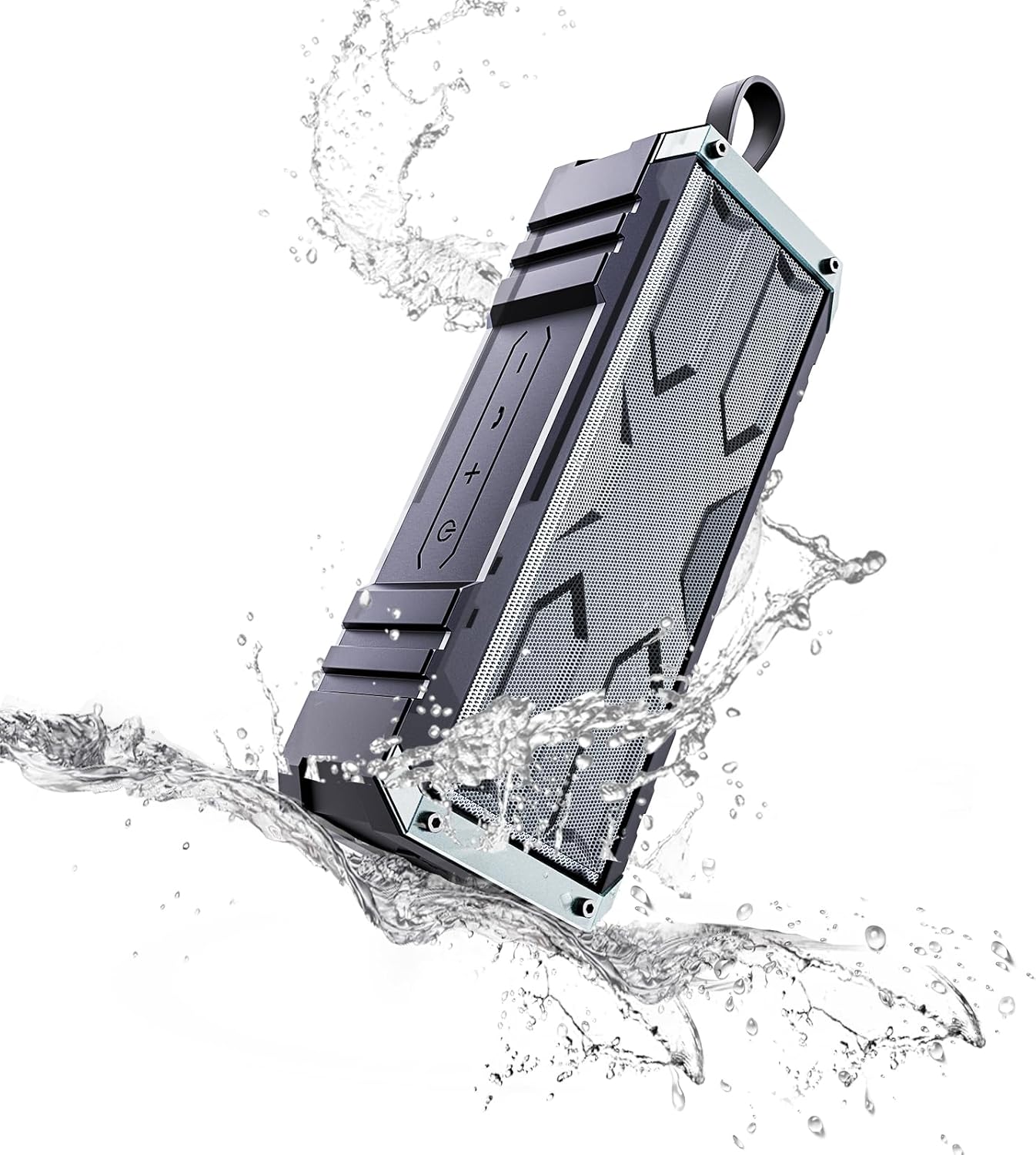 comiso Bluetooth Speaker, 5.3 Rugged Portable Speaker with 20W Stereo Sound, Speakers Bluetooth Wireless IPX7 Waterproof, 24H Playtime, Small Speakers with Deep Bass for Home, Outdoor, Beach, Travel