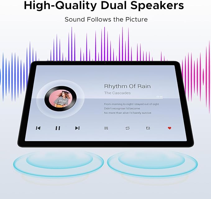 DOOGEE Tab A9+ 11 inch Tablet with 90Hz,8580mAh,20GB+64GB/2TB Octa Core Android Tablet,7.9mm Ultra Thin Gaming Tablets,13MP+5MP,Dual Speakers,Bluetooth 5.0,Face ID,5G WiFi,FM,Widevine L1,GPS,Black