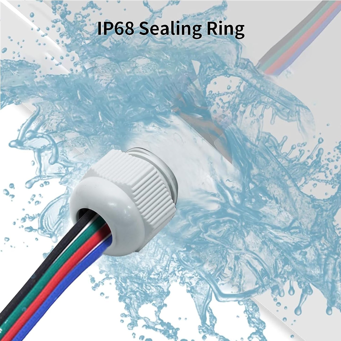 20 Pcs 3/8" NPT Nylon Cable Glands, IP68 Waterproof Adjustable Cord Grip Cable Connector Strain Relief Wire Protectors for 5-9mm Cable Diameter, Grey