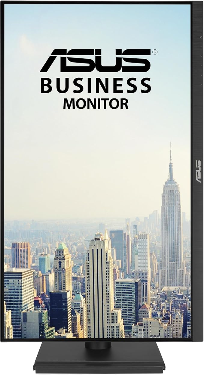 ASUS 27” 1080P Business Monitor (VA27DQFS) - IPS, 100Hz, 1ms, Adaptive-Sync, HDMI, DisplayPort, VGA, for Working and Gaming, Ergo Design, Blue Light Filter, Flicker Free, 3 yr Warranty TAA Compliant