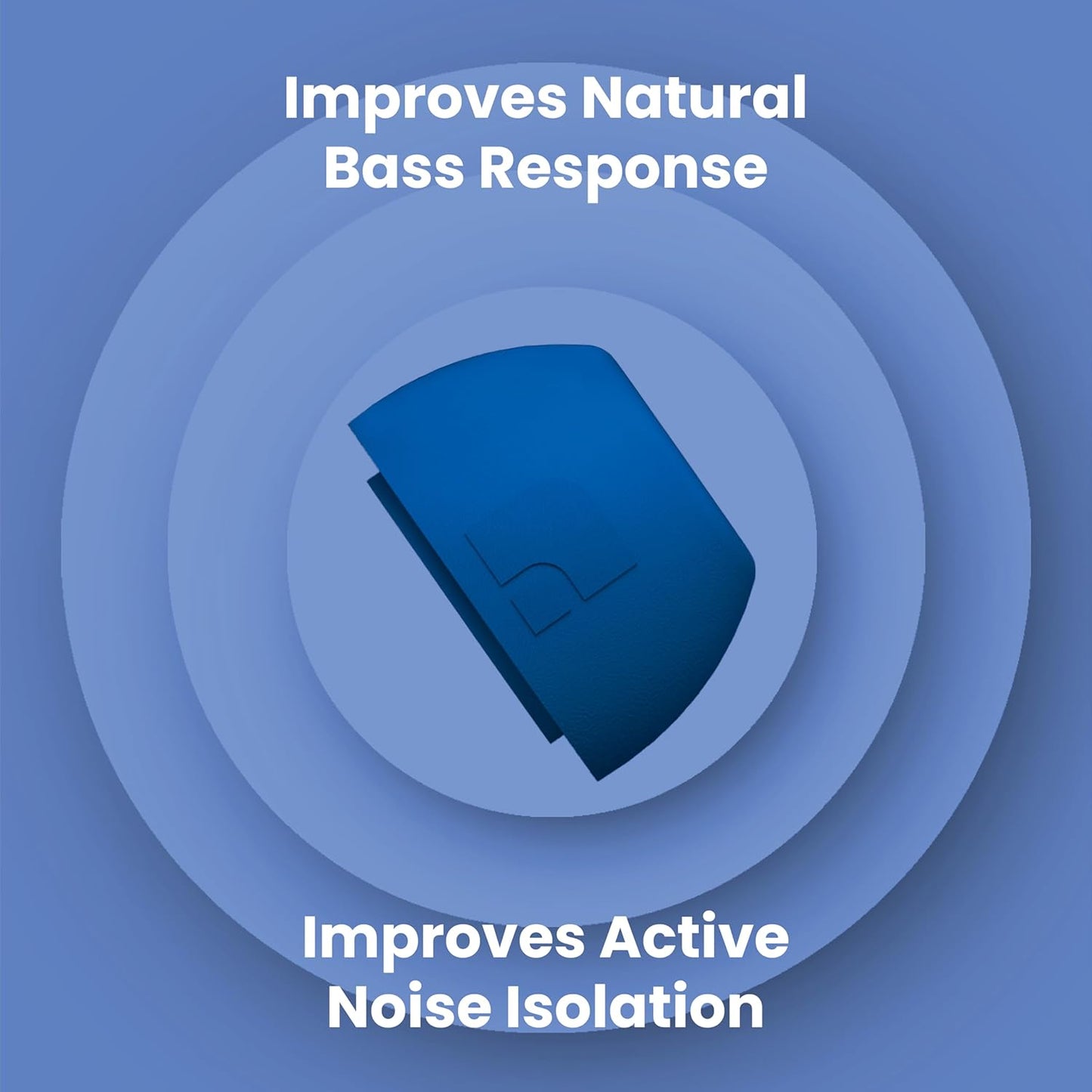 Foam Masters Ultra-Premium Memory Foam Ear Tips for AirPods Pro 1st & 2nd Gen | 3 Pairs | Black Magic Ver 6.0 | Secure | Comfort | Better Noise Cancel | Replacement Buds – Blue, Small