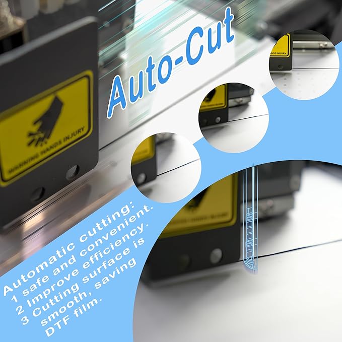 Lancelot M1630 Pro DTF Printer Bundle: 2X Speed of L1800/R1390, Auto Film Cutter & Anti-Clog System, Plug-and-Play A3 dtf printer T-Shirt Printing Machine for DIY/Apparel Business (Printer+Laptop+Ink)