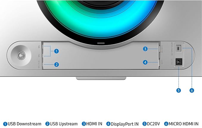 Samsung 49" Odyssey OLED G9 (G95SC) Series Curved Smart Gaming Monitor w QD-OLED, 240Hz, 0.03ms, AMD Freestyle Premium Pro, G-Sync Compatible, Dual QHD, Neo Quantum Processor Pro, LS49CG954SNXZA