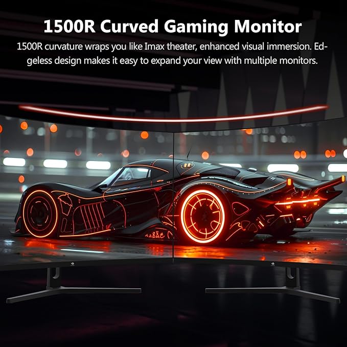 Z-Edge 32 inch Curved Gaming Monitor, FHD 1080P 240Hz Curved Monitor,1500R Computer Monitor, MPRT 1ms Monitor, UG32P 1X DP 1.4 Ports and 2X HDMI 2.0 Ports