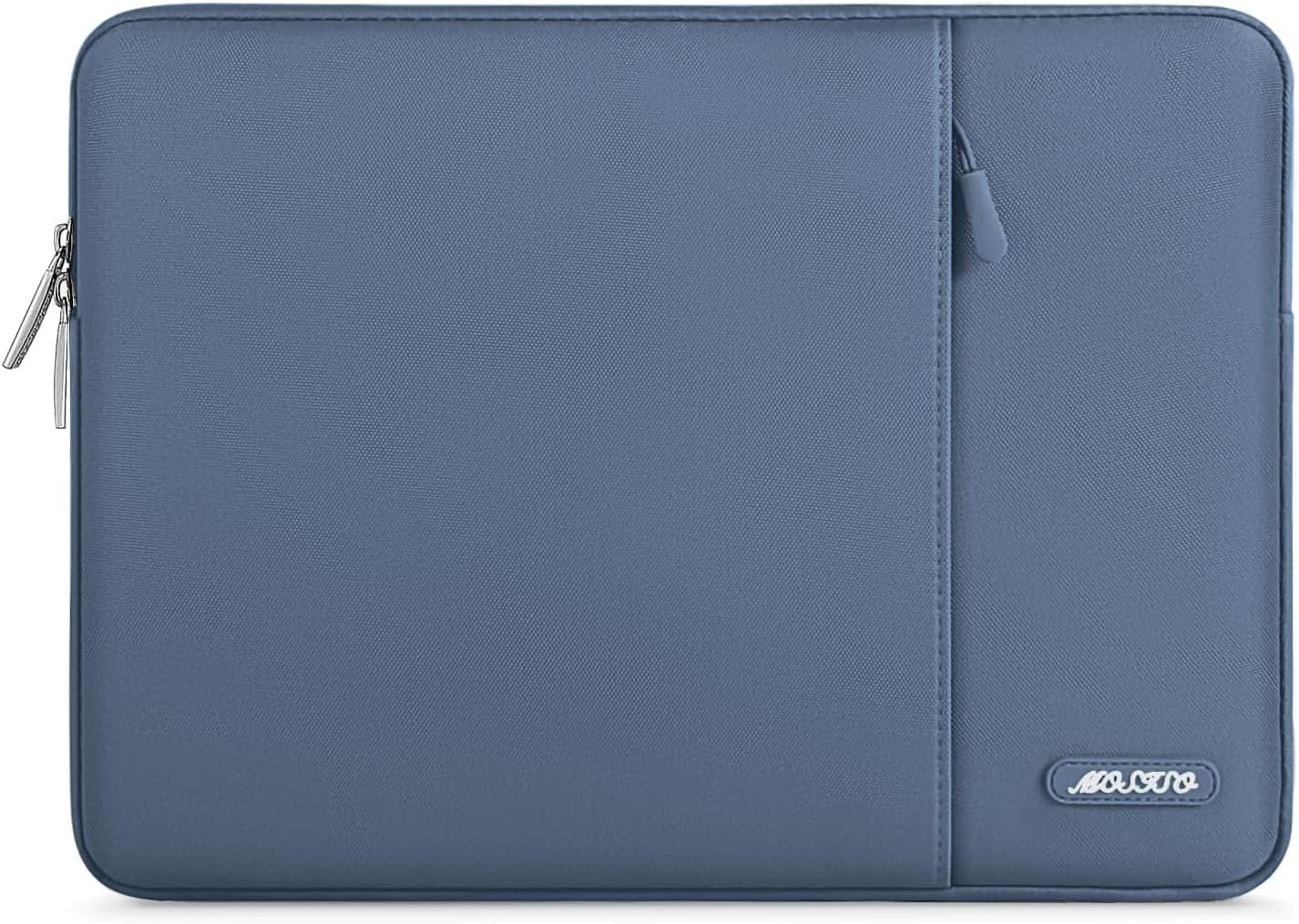MOSISO Laptop Case 15 inch, 15 inch Laptop Sleeve Compatible with MacBook Air 15 M4 A3241 M3 A3114 M2 A2941 2025 2024 2023,Dell XPS 15,Polyester Vertical Computer Sleeve Bag with Pocket, Steel Blue