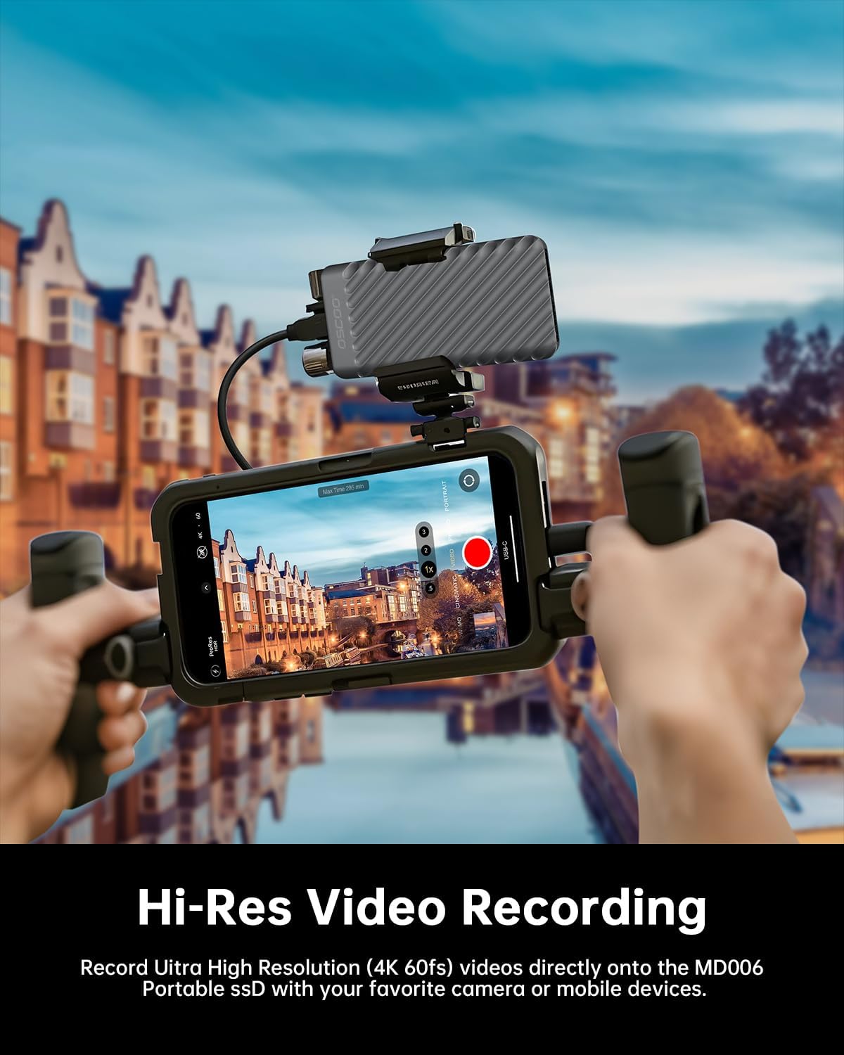 2TB Portable SSD, Up to 2000MB/s, USB 3.2 Gen 2x2 External Solid State Drive, Dual USB-C&A, Compatible with iPhone 15/16/17, Android, Mac, Laptops, Tablets, Smart TVs, Cameras, Game Consoles