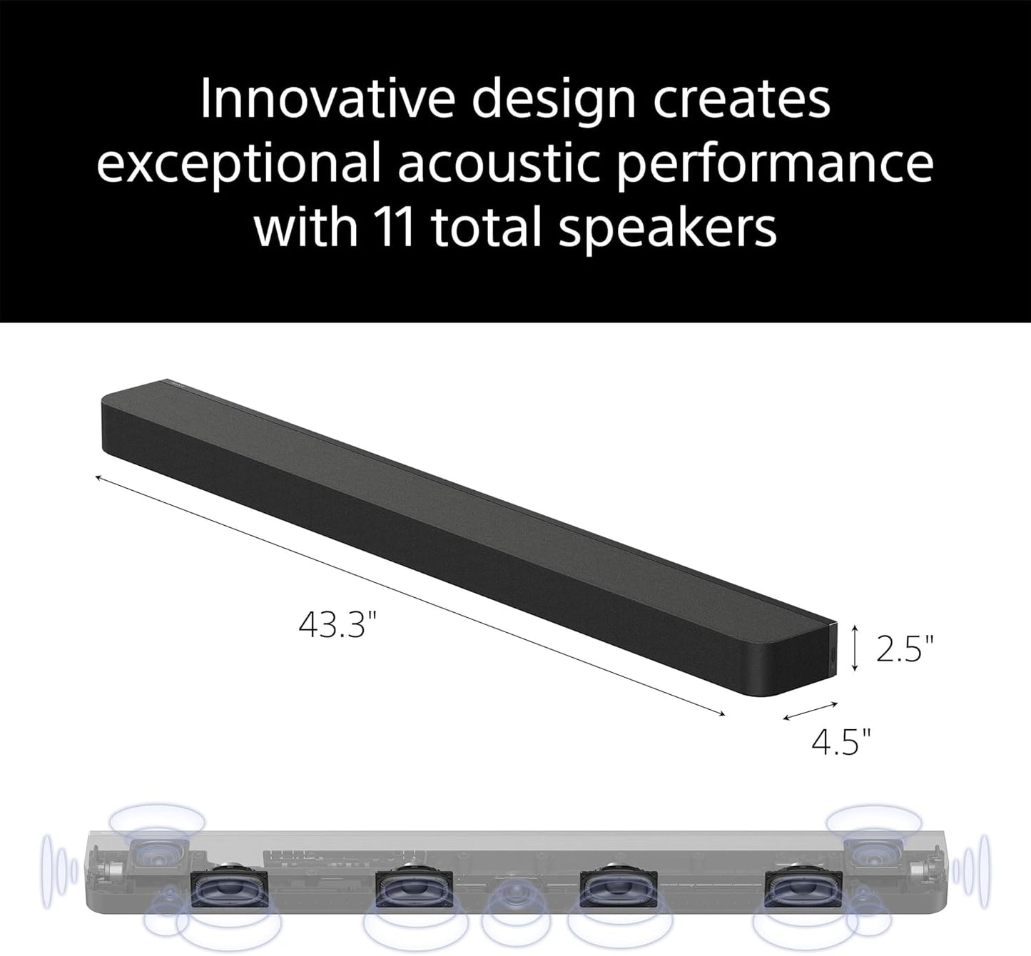 Sony BRAVIA Theater Bar 8 Sound Bar and SA-SW3 Wireless Subwoofer