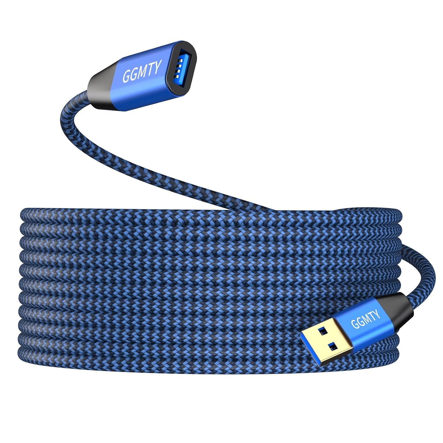 USB 3.0 Extension Cable 3ft,Type A Male to Female Extension Cord Durable Braided Material High Data Transfer Compatible with USB Keyboard,Mouse,Flash Drive, Hard Drive,Printer