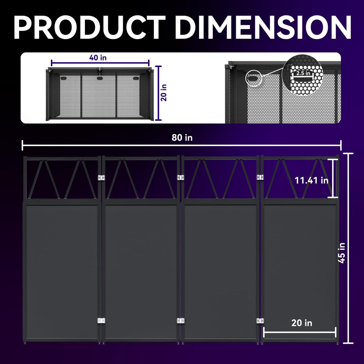 Portable DJ Booth,Foldable DJ Table Stand with Light Stand White & Black Scrim,Adjustable DJ Facade Booth Station Triangle Plate Metal Frame DJ Table with Cable Hole for Private Events, Clubs, Bars