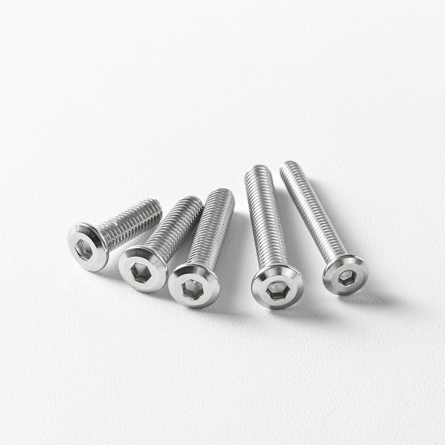 5/16-18 x 1-3/4" (10 Pack) Flat Head Hex Socket Cap Screws Bolts, 304 Stainless Steel 18-8, Hex Drive, Bright Finish, Fully Machine Thread