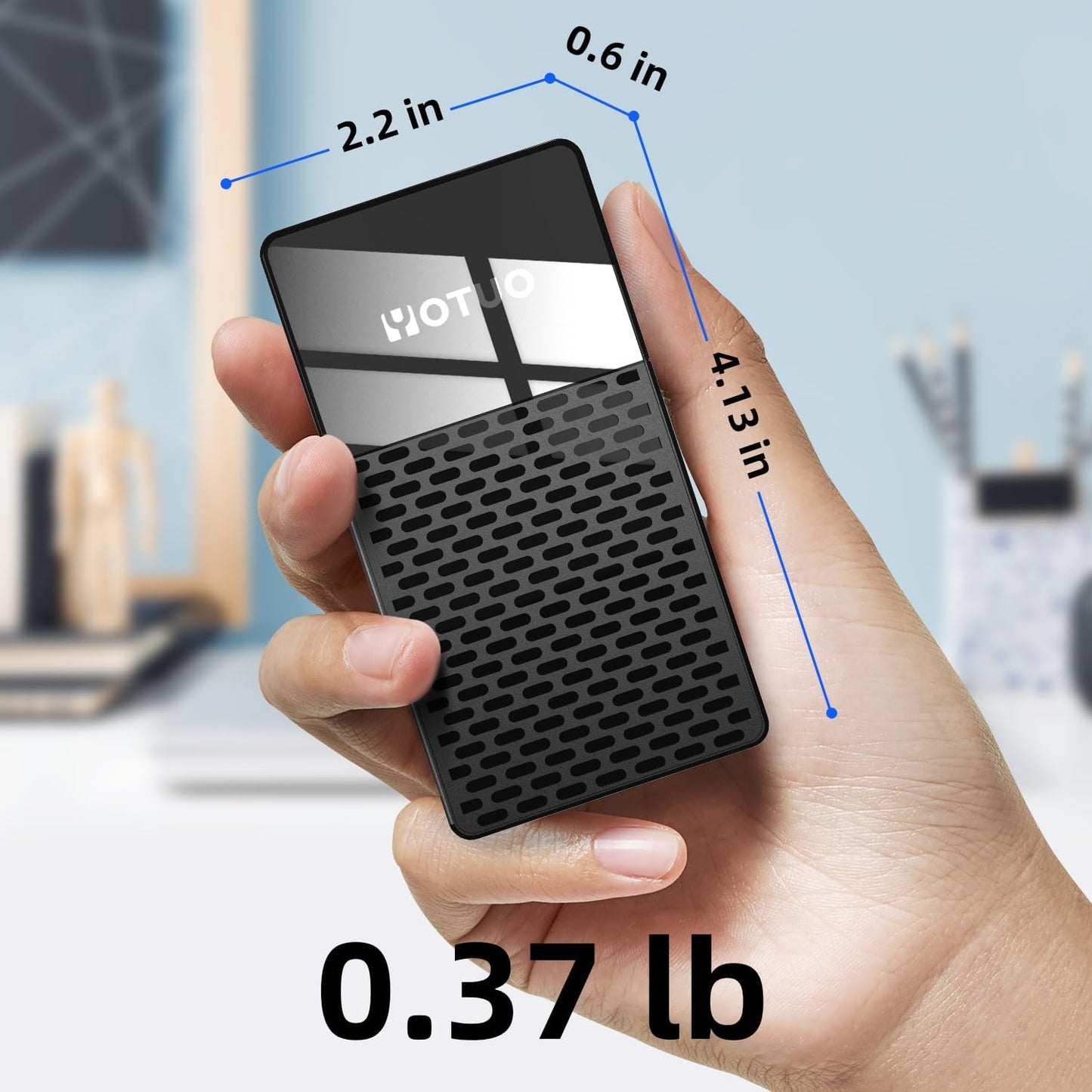 3 in 1 Portable SSD 500GB, Up to 1050MB/s, USB-C External Solid-State Drive with Multi-Port USB 3.2 Hub, SD/TF Card Reader. Docking Station with PC/Mac/laptop/iPhone 17/Windows/Android/Linux/iOS