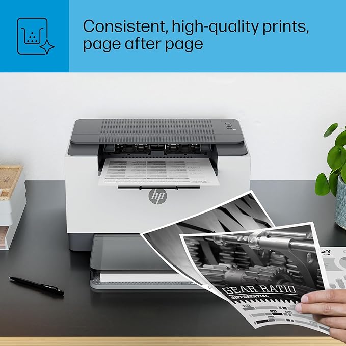 HP LaserJet M209d Laser Printer, Black and White, Automatic Duplex, USB Connection Only (Cable Included), Best for Home Office (8J9L0F)