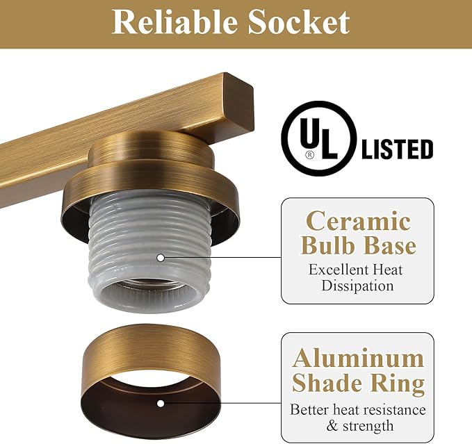 Island Light for Kitchen, Brushed Brass Dining Room Light Fixture Over Table, 5-Light Linear Chandelier Pendant Lighting for Dining Table Kitchen Island Living Room