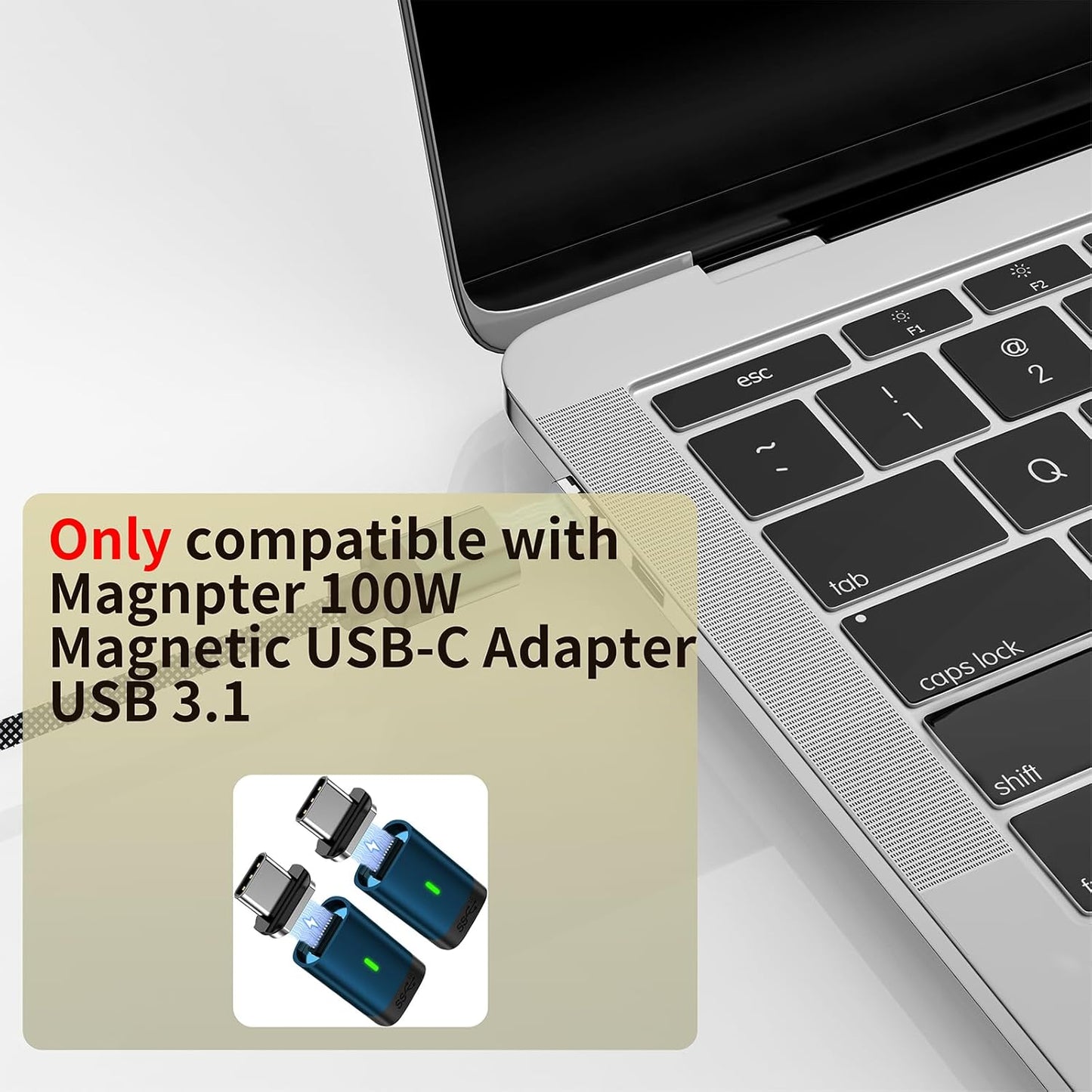 Magnetic Connector Tips Head for USB-C Android Devices (4 Pack), only Compatible 5A Magnetic Charging Cable or Magnetic Adapter