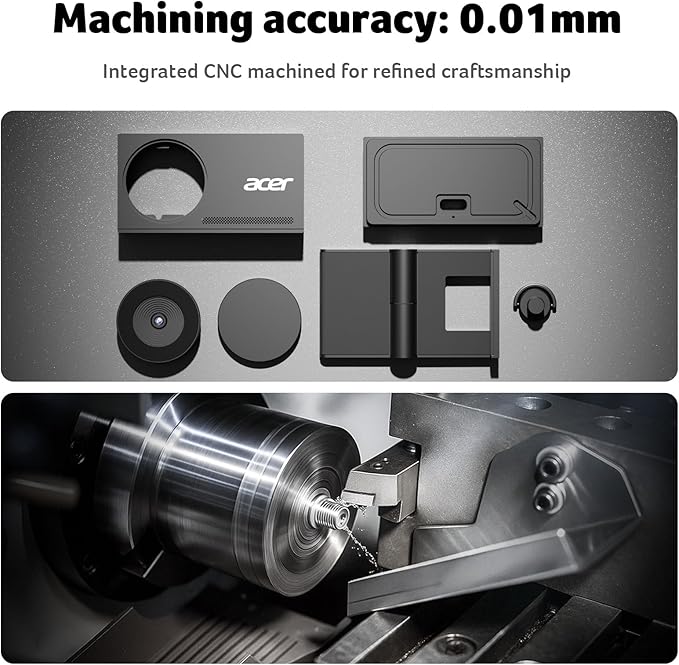 acer 4K Webcam for PC/Mac with All-Metal Unibody Sculpted, Sony 1/2" Sensor, PDAF, 2 Noise Reduction Mics, Privacy Cover, Lightweight, Fast Cooling, Streaming Camera for Live Meeting Commerce Gaming