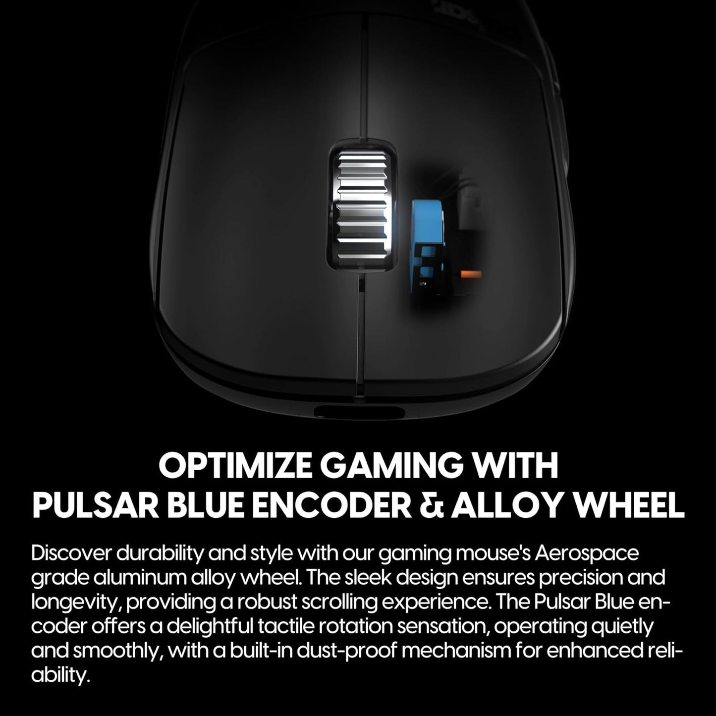 Pulsar Gaming Gears - X2H ES Wireless Gaming Mouse, Symmetrical, Optical Switch, OLED Display, Driverless, PAW3395 Sensor, 100H Battery, 4K dongle Included (Medium, Black)