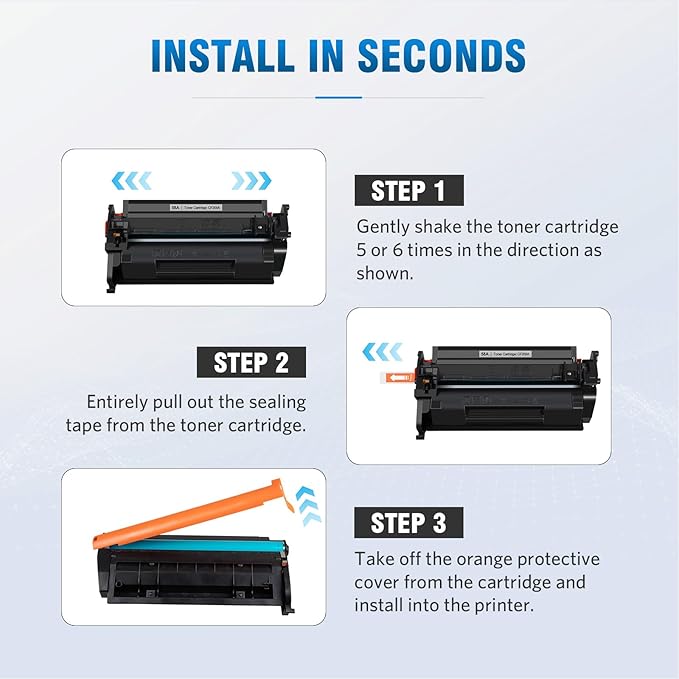 58A Toner Cartridge Black (with chip) Compatible Replacement for HP 58A CF258A 58X CF258X Work with HP LaserJet MFP M428fdw M428fdn M428dw Pro M404n M404dn M404dw M404 M428 Toner Printer (4-Pack)