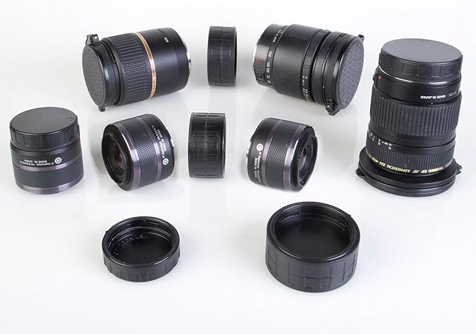OP/TECH USA Lens Mount Cap - Nikon Double, Black