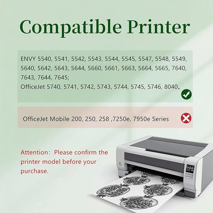 62XXL Ink Cartridges Replacement for Ink 62, 62xl Black Ink cartridges Compatible with Envy 5540 7640 5640 5660 7644 7645 7643 OfficeJet 5740 8040 5745 (2Black)