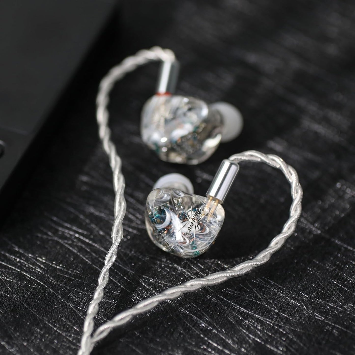 Kiwi Ears Orchestra Lite in Ear Monitor, Custom 8BA HiFi Earphone, Studio Monitor Headphone, Wired Earbuds with Detachable OFC Cable, Handcrafts Faceplate for Audiophile Musician (Clear)