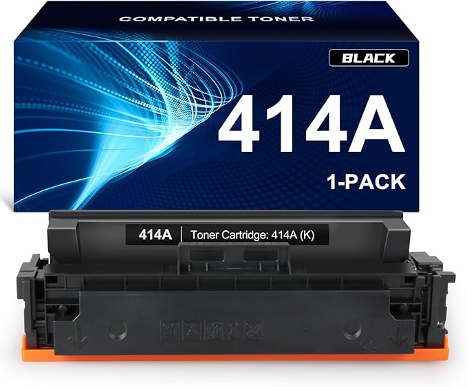 414A Compatible Toner Cartridge Replacement for HP 414A W2020A 414X W2020X Works with M454 M454dw M454dn MFP M479 M479fdw M479fdn M479dw M455dn M480f Printer W2020A (1 Black)