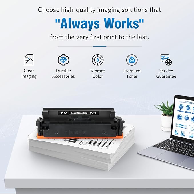 414A Compatible Toner Cartridge Replacement for HP 414A W2020A 414X W2020X Works with M454 M454dw M454dn MFP M479 M479fdw M479fdn M479dw M455dn M480f Printer W2020A (1 Black)