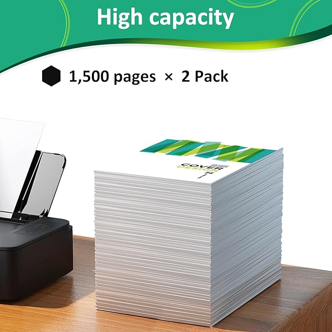 20N10K0 Black Toner Cartridge(with chip) for Lexmark CS331dw CS431dw CX331adwe CX431adw Printer,1,500 Pages High Yield Ink Cartridge Compatible 20N1HK0,20N1XK0 (2 Pack Black)