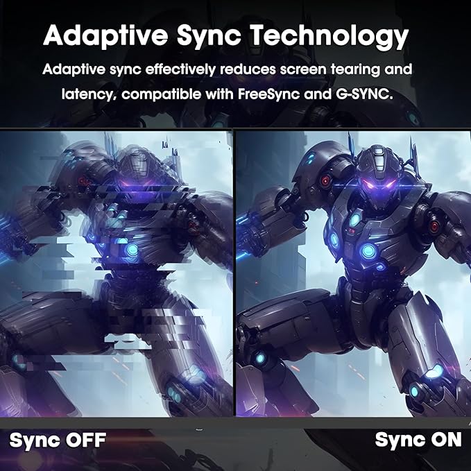 Amzfast 24 Inch Gaming Monitor 200Hz FHD 1080p Fast IPS Computer Monitor, 110% sRGB 1ms HDR Support Adaptive Sync, Eye Care VESA Mount HDMI 2.0 | Display Port 1.4 White Monitor, AMZG24X1W