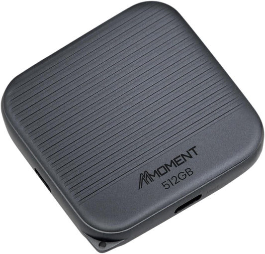 MMOMENT 512GB Magnetic External Portable SSD – 950MB/s Read – for ProRes 4K – Phone SSD Compatible with MagSafe, USB-C, USB-A, iPhone 15/16, Mac, PC (MU P100)