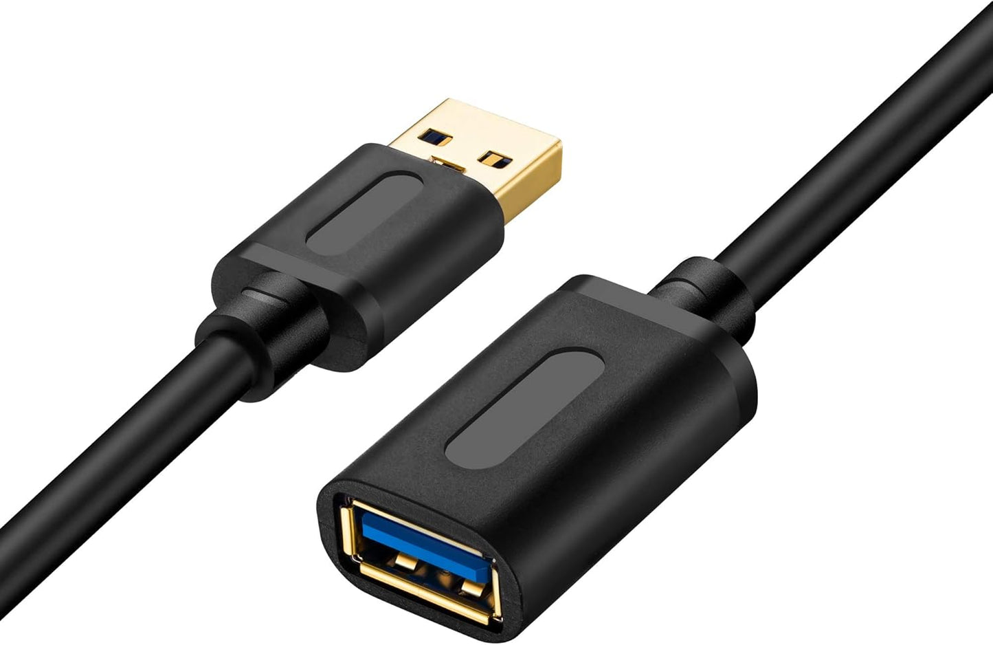 Tan QY USB 3.0 Extension Cable 1.5Ft, USB 3.0 High Speed Extender Cord Type A Male to Female for PlayStation, Xbox, USB Flash Drive, Hard Drive, Card Reader,Scanner,Printer,Keyboard (1.5Ft-1Pack)