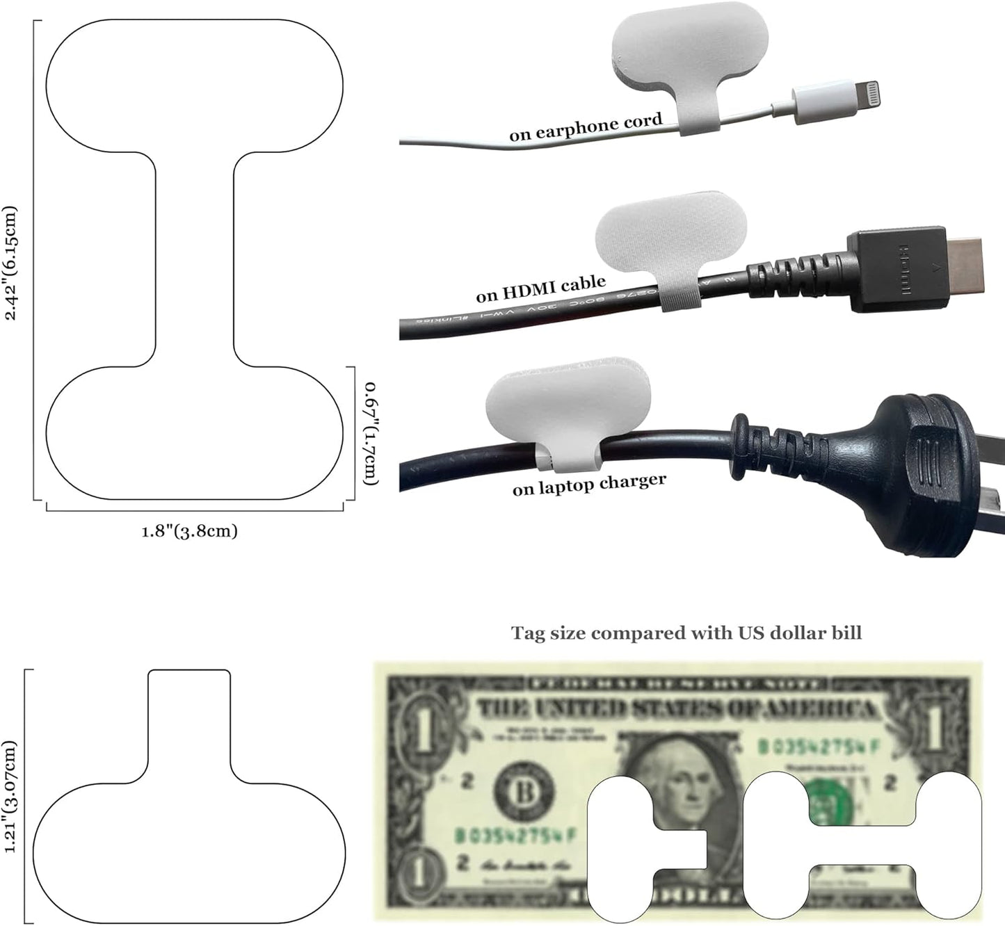 Mr-Label – Hook and Loop Cable Labels– Upgraded Writable Cable Wraps for Clear Writing- Cord Tags for Classify&Identification–Wire Tags for Cable Management | Electronics Computers-40Pcs(White)