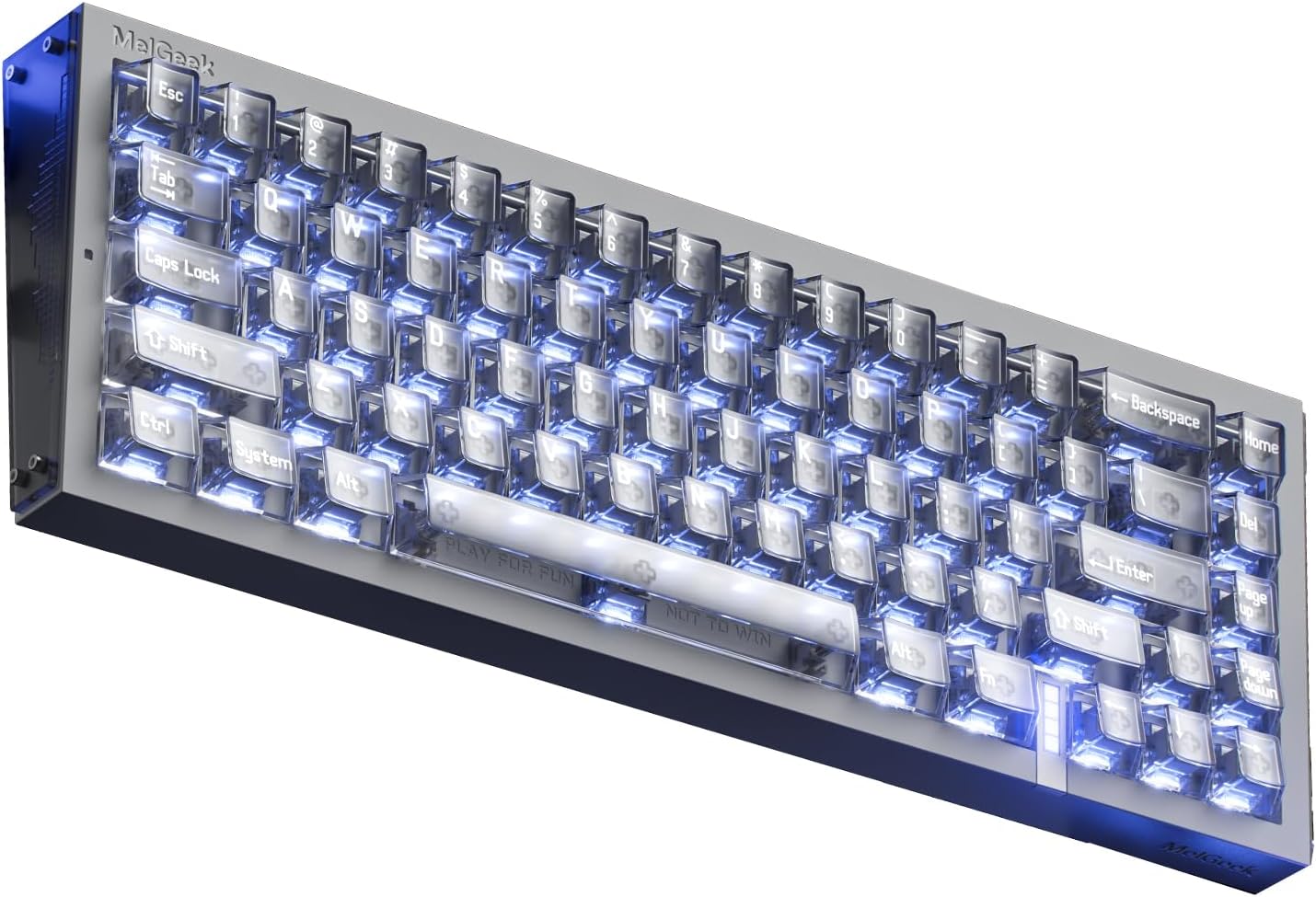 MelGeek REAL67 Wired Keyboard, Hall Effect Magnetic Switch Gaming Keyboard, 65% Compact Rapid Trigger (Calcium- Gray)