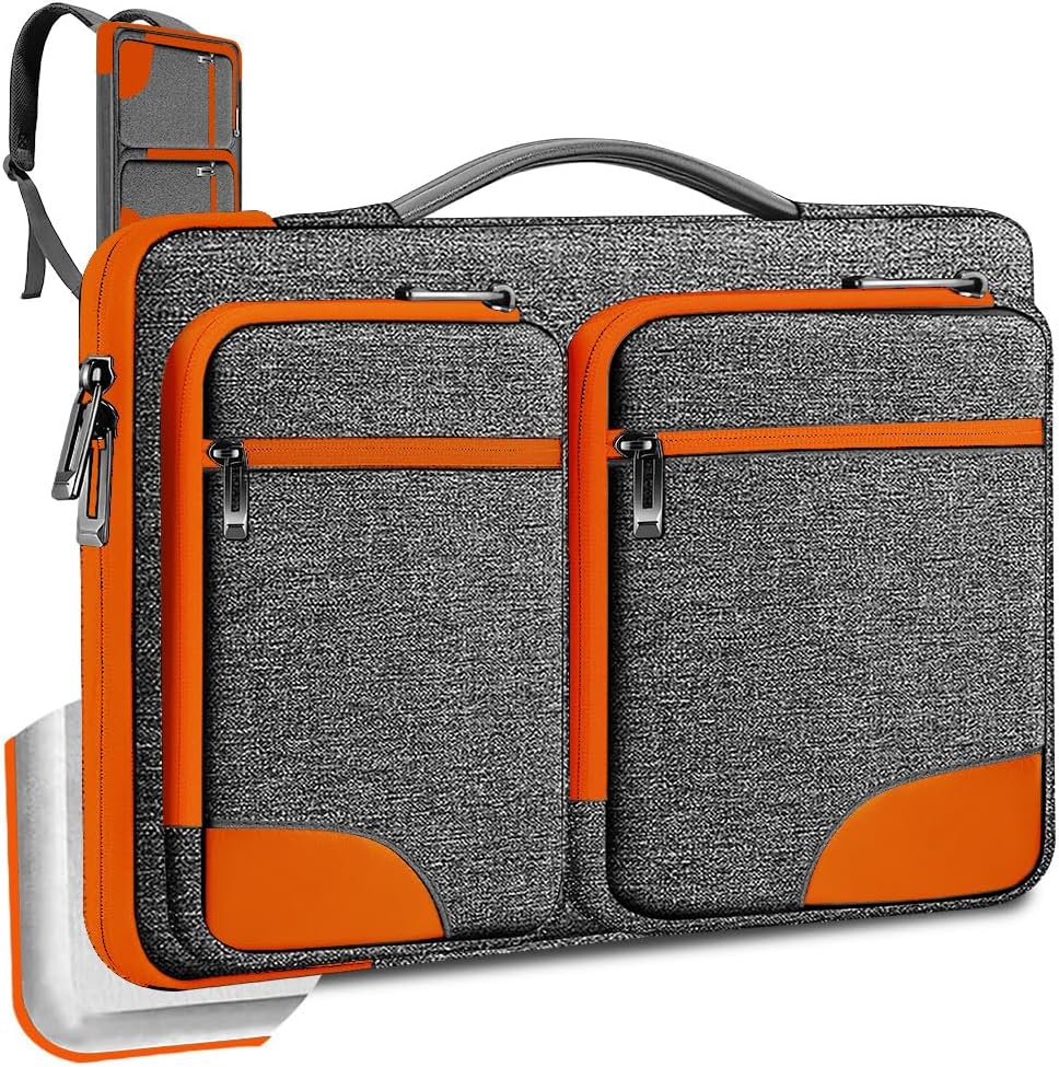 ZINZ Laptop Case 15 15.6 16 inches Sleeve Slim Briefcase Spill-Resistant Handbag for Most Popular 15" 15.6" 16" Notebooks，G01OG01
