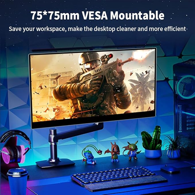 Portable Monitor 4K 120Hz,17.3 Inch Touchscreen Dispaly,100% P3，Support MPP Stylus,VESA & Smart Cover Anti-Glare Eye Care Gaming Monitor for Console,Laptop,Mac,PC