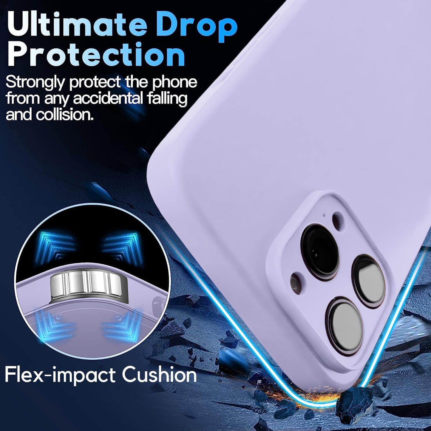 Blaspins Crossbody Strap Phone Case for iPhone 13 Pro Max, Adjustable Rope, Belt Neck Lanyard, String Detach Lanyard, Drop Proof Sturdy, Wrist Hand Free Protective Cover 6.7 inch 13 Pro Max - Purple