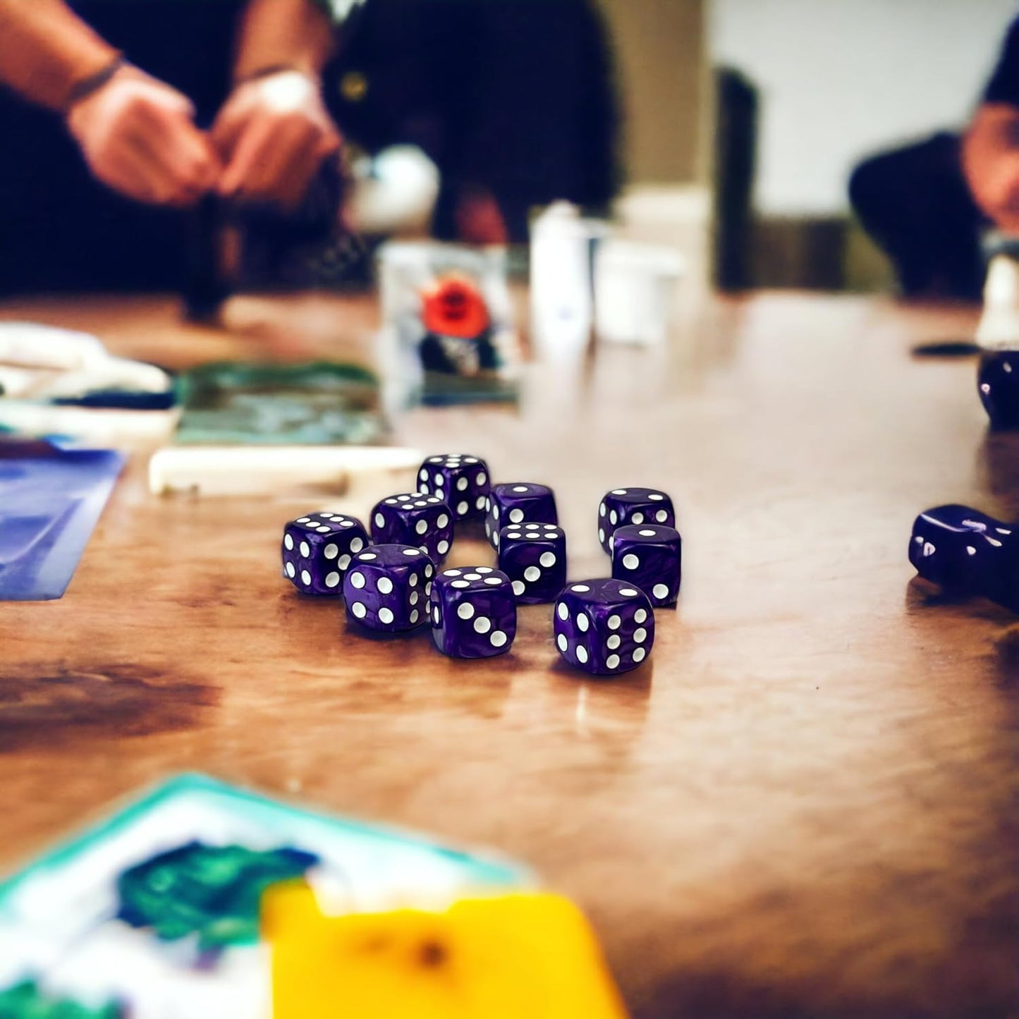 Luck Lab 10 Piece D6 Dice Pack - Acrylic Dice for RPG MTG DND Dice Table Games and Board Games (Purple Pearl)