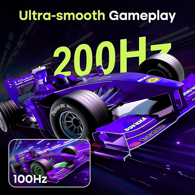 Amzfast 27 Inch 200Hz Gaming Monitor, WQHD 2k 2560 x 1440p Monitor, Built-in Speakers, 1ms G-SYNC Compatible, HDR400,132% sRGB, VESA 100x100 Fast IPS Monitor with HDMI 2.0 x 2 & DP 1.4 x 2, AMZG27F5Q