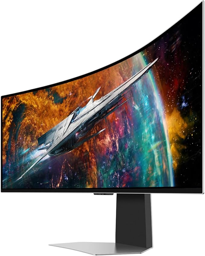 Samsung 49" Odyssey OLED G9 (G95SC) Series Curved Smart Gaming Monitor w QD-OLED, 240Hz, 0.03ms, AMD Freestyle Premium Pro, G-Sync Compatible, Dual QHD, Neo Quantum Processor Pro, LS49CG954SNXZA