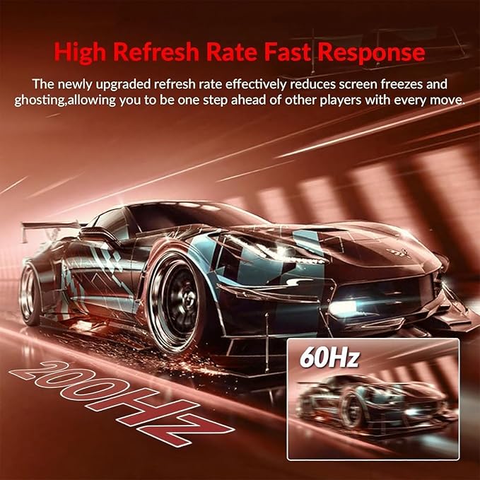 ZZA 24 Inch FHD 1080P 200Hz|144Hz Curved Gaming Monitor, 1ms MPRT, VA Panel, 2800R Curvature, AMD FreeSync, Ultra-Thin Bezel, for Esports, PS5, Xbox Series X/S, PC, VESA Mount