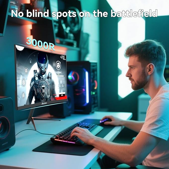 23.8 Inch FHD (1920 x 1080) Computer Monitor, VA Panel 180Hz Gaming Office Monitor,3000:1 Contrast Ratio, Adaptive-Sync Support (FreeSync Compatible), HDMI Ports (G25F180)