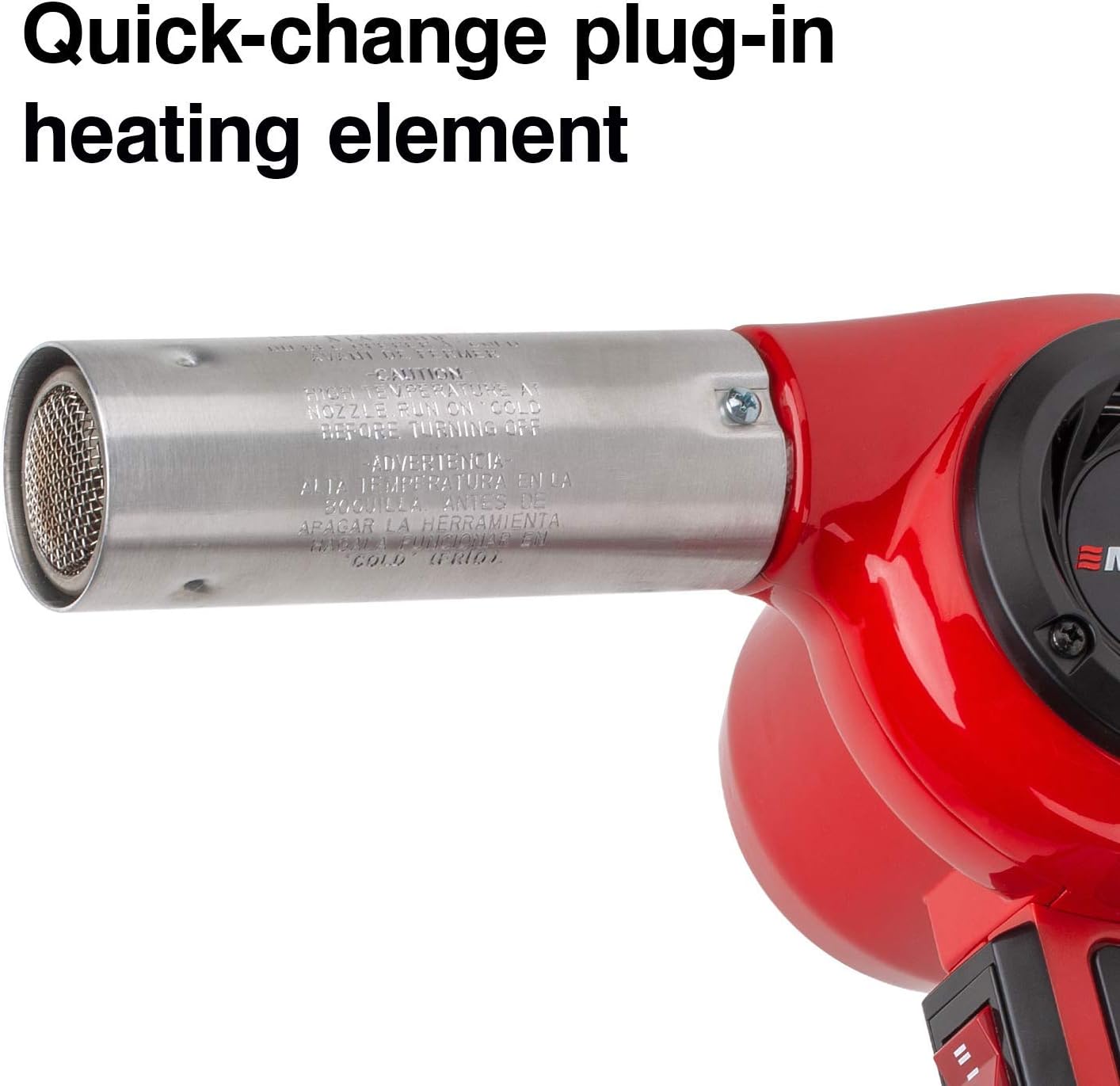 Master Appliance HG-501D Industrial Heat Gun, Quick Change Plug-In Heating Element, 1200F, 120V, 1740W, 14.5 Amps, Assembled In USA