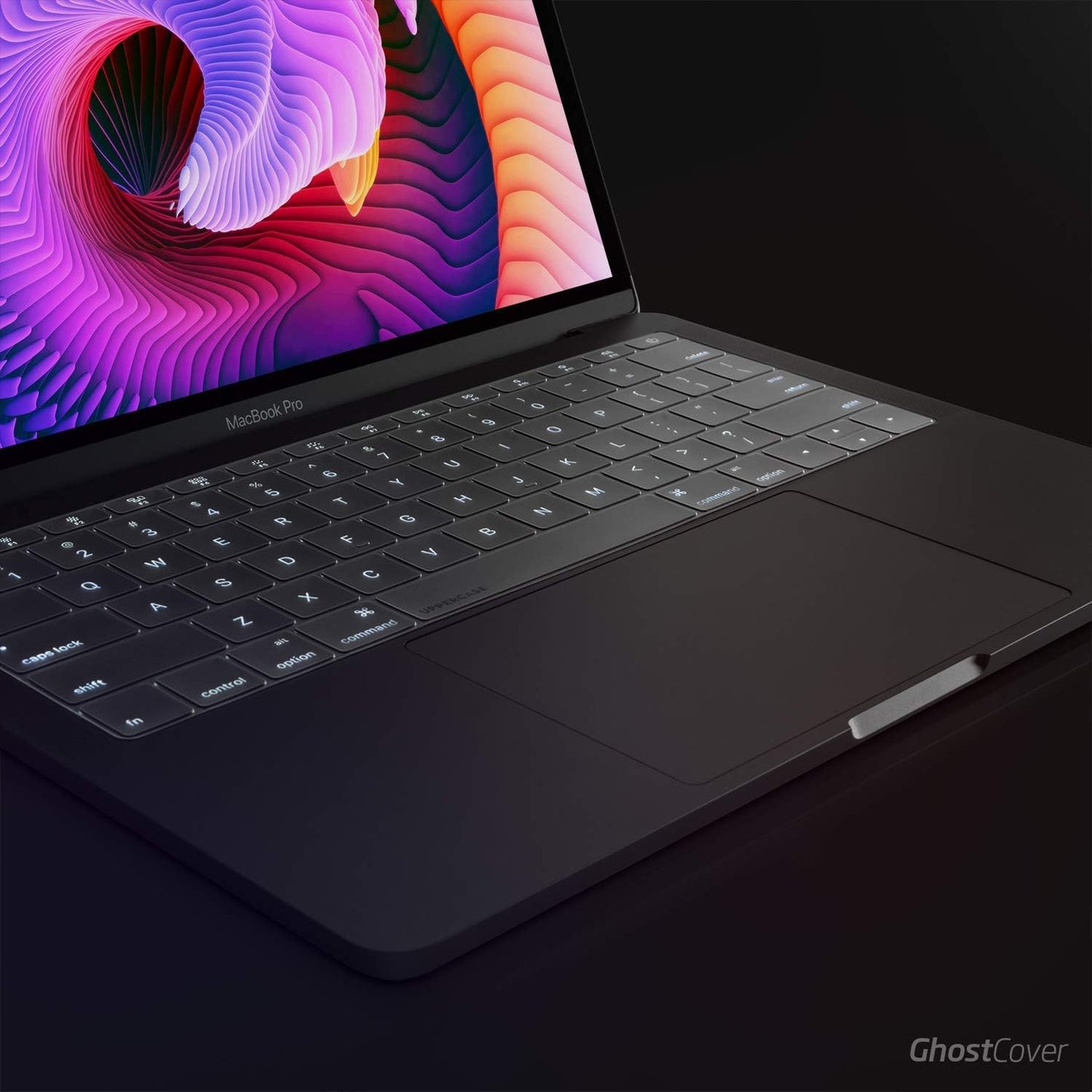 GhostCover Original Premium Ultra Thin Keyboard Cover Protector, Compatible with 2025 2024 2023 2022 2021 M4/M3/M2/M1 Pro/Max MacBook Pro 14/16, M4/M3/M2 MacBook Air 13/15, US ANSI Layout, Translucent