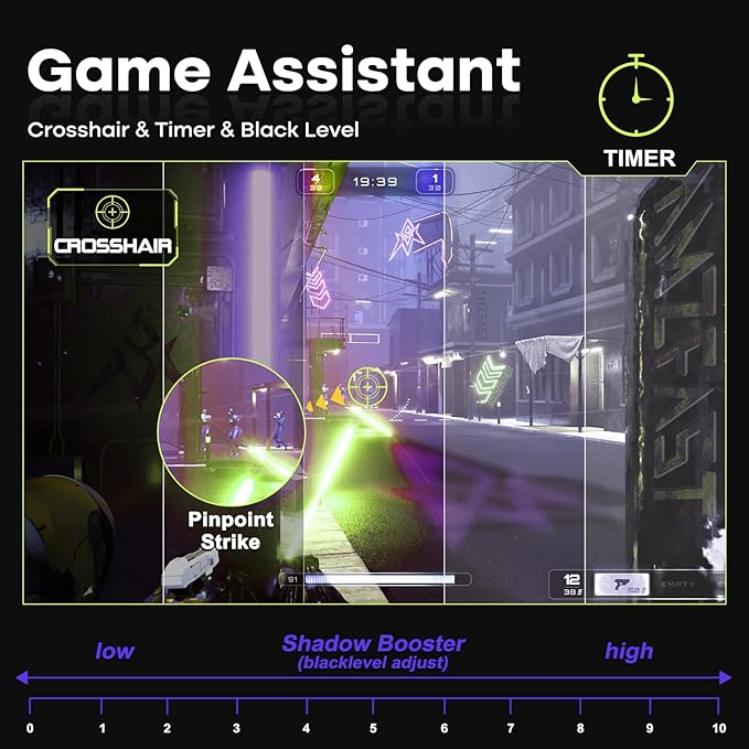 Amzfast 27 inch 200Hz Curved Gaming Monitor, FHD 1080P Computer Monitor with Built-in Speakers, MPRT 1ms with Fast VA Panel | 130% sRGB, 3000:1,1500R | 12 Months Warranty Exchange