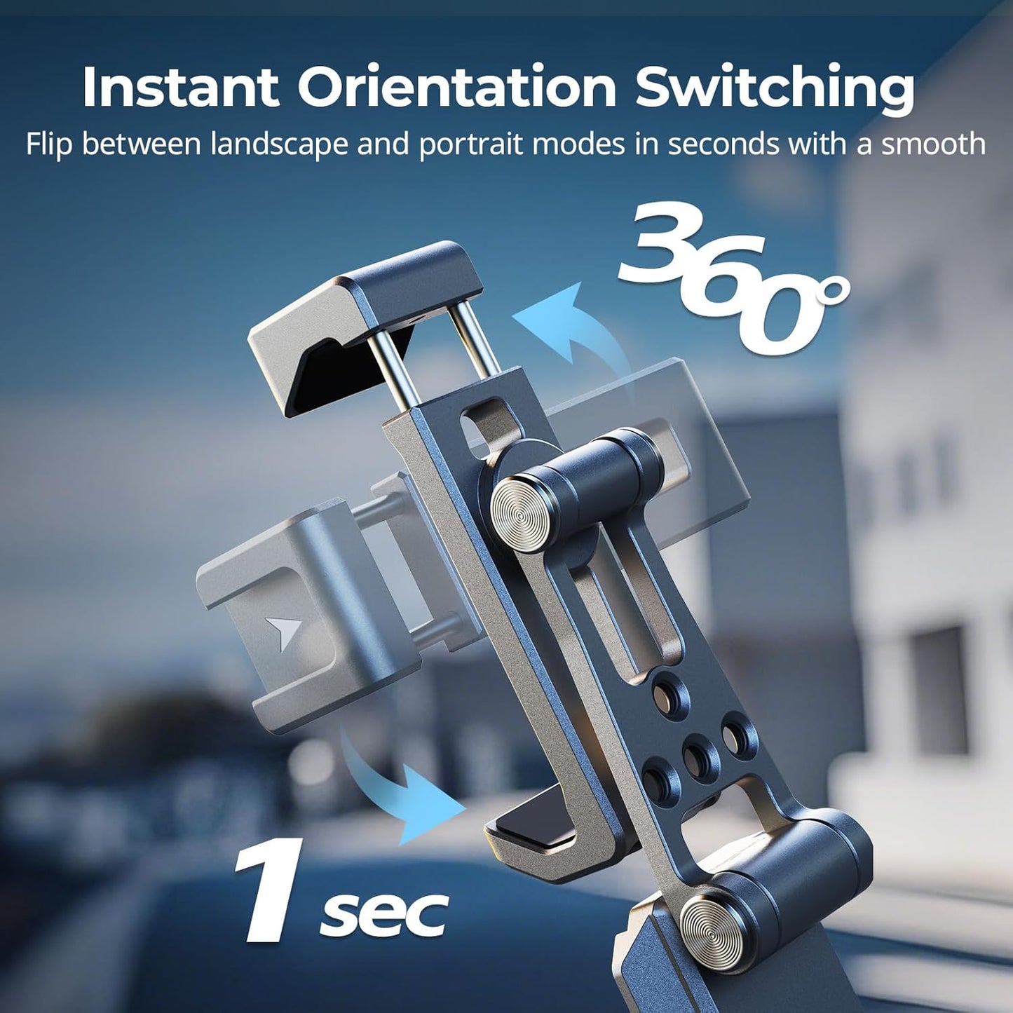 SMALLRIG Metal Phone Mount with Baseplate for Arca-Swiss,Compatible for DJI RS 4 Mini & RS 3 Mini, Cell Phone Mount Adapter Support Free Adjustment Joints, Phone Tripod Mount for iPhone 16 15-5338